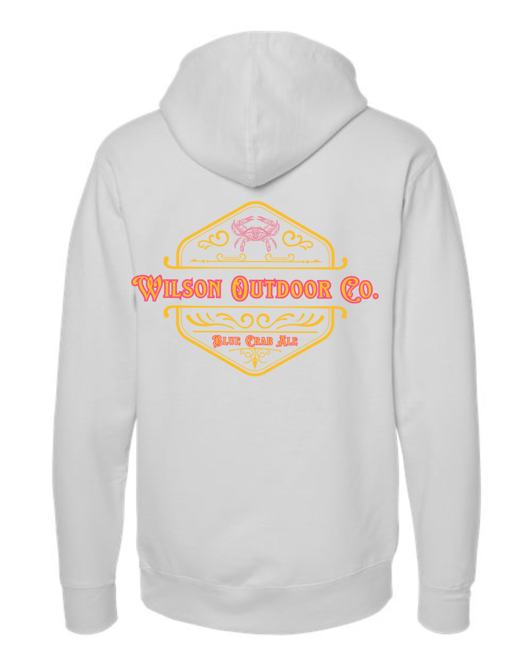 Neon Blue Crab Ale Emblem Sweatshirt